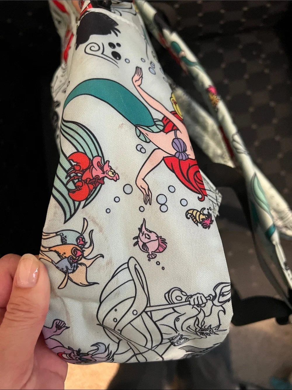Disney The Little Mermaid Print Mint Green Backpack